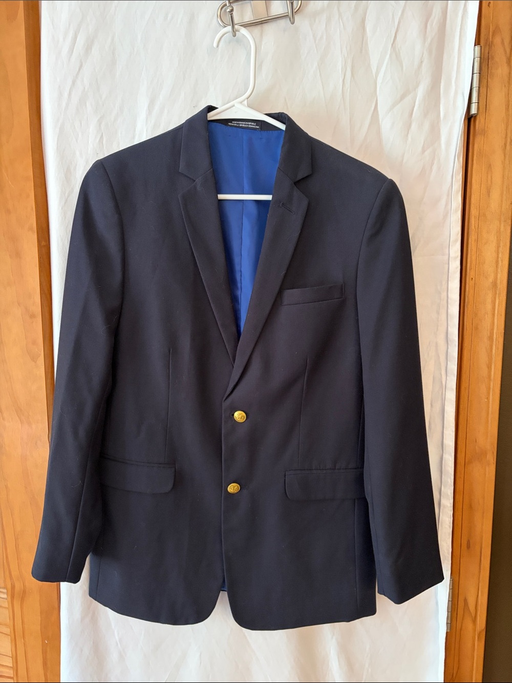 Navy Boys’ Two-Button Nautica Blazer with Gold Buttons